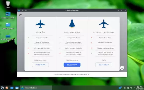 Big Linux installer screenshot