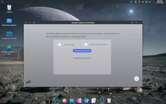 Big Linux microphone settings screenshot